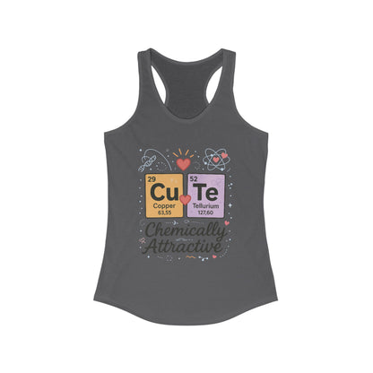 Chemistry Love Racerback Tank Top, Cute Science Shirt, Gift for Her, Casual Summer Wear, Fitness Top, Science Lover Tee,Chemically STEM Gift