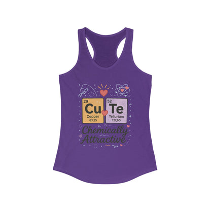 Chemistry Love Racerback Tank Top, Cute Science Shirt, Gift for Her, Casual Summer Wear, Fitness Top, Science Lover Tee,Chemically STEM Gift