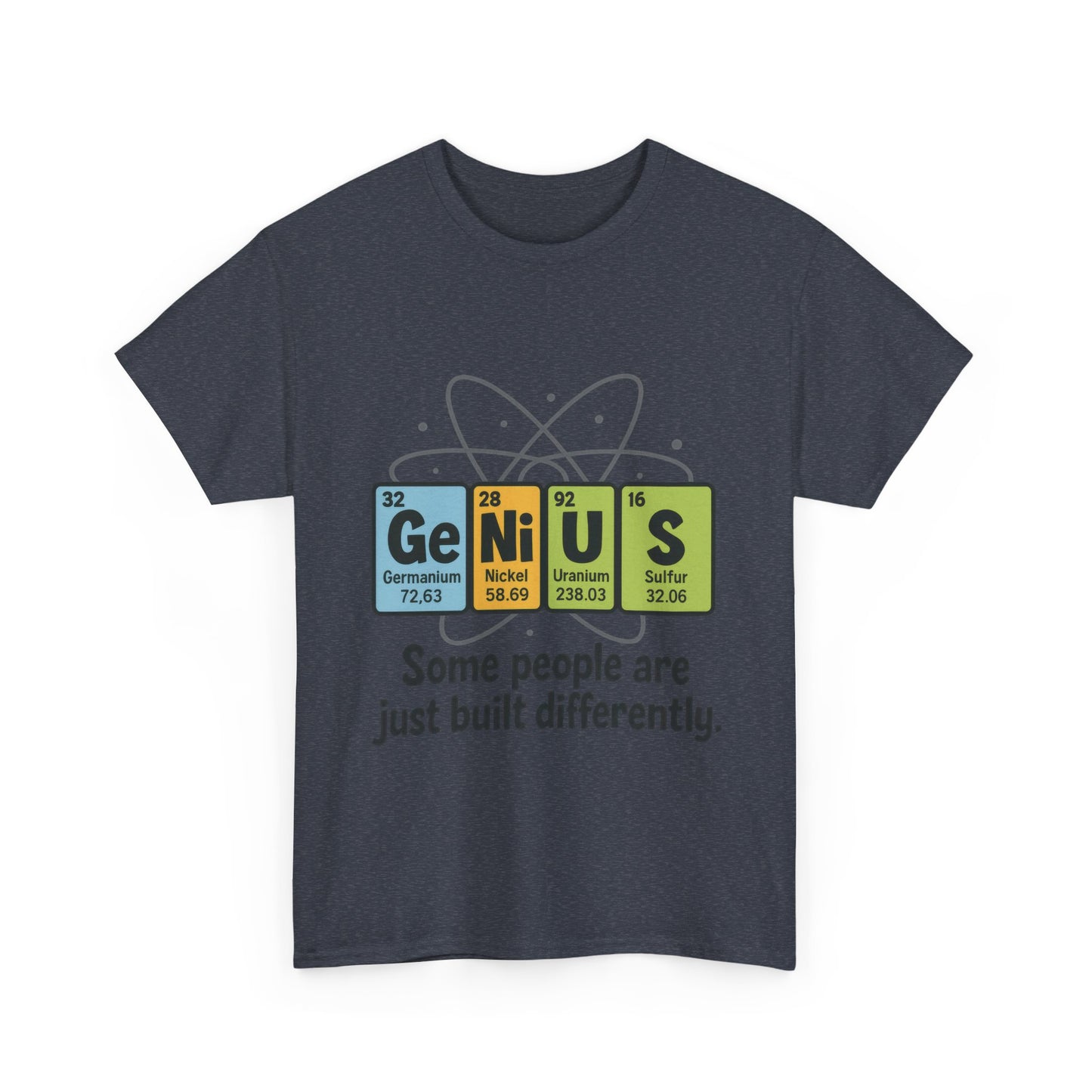 Funny Mens Genius T-Shirt, Periodic Table Nerd Shirt, Science Humor Tee for Smart Guys, Perfect Gift for Science Lovers
