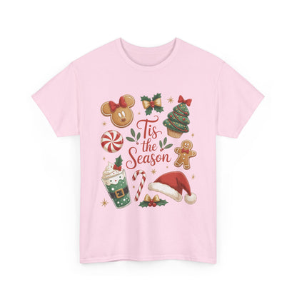 Women's Tis the Season Christmas Shirt, Cute Holiday Cookie - Coffee Tee, Women's Heavy Cotton Tee