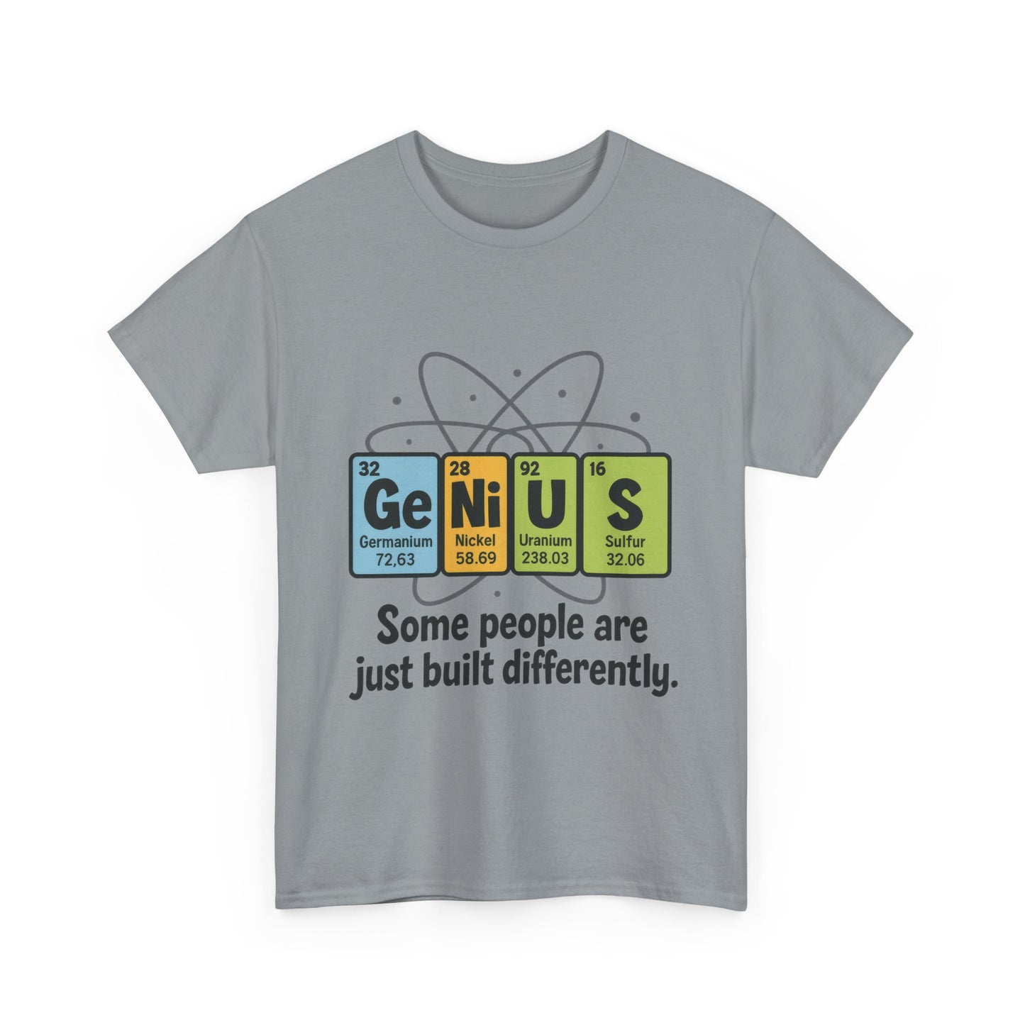 Funny Mens Genius T-Shirt, Periodic Table Nerd Shirt, Science Humor Tee for Smart Guys, Perfect Gift for Science Lovers