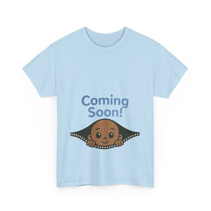 Coming Soon Maternity  Tee, Cute Baby Boy Pregnancy Announcement Tee, Funny Expecting Mom Gift, Gender Reveal Tee, Baby Shower Top
