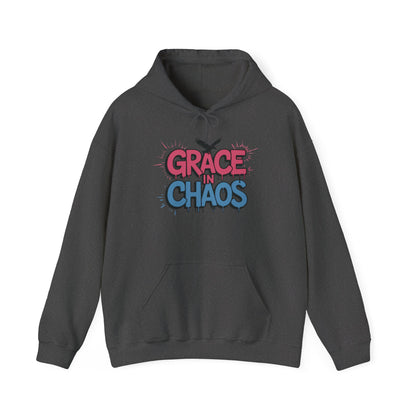 Women's Hoodie Grace in Chaos, Graffiti Dripping Street Art Urban Hoodie, Bold Graphic Pullover