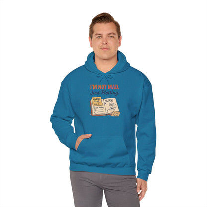Funny Revenge Hoodie for Men, I'm Not Mad Just Plotting, Passive Aggressive Humor Sweatshirt, Funny Planning Hoodie