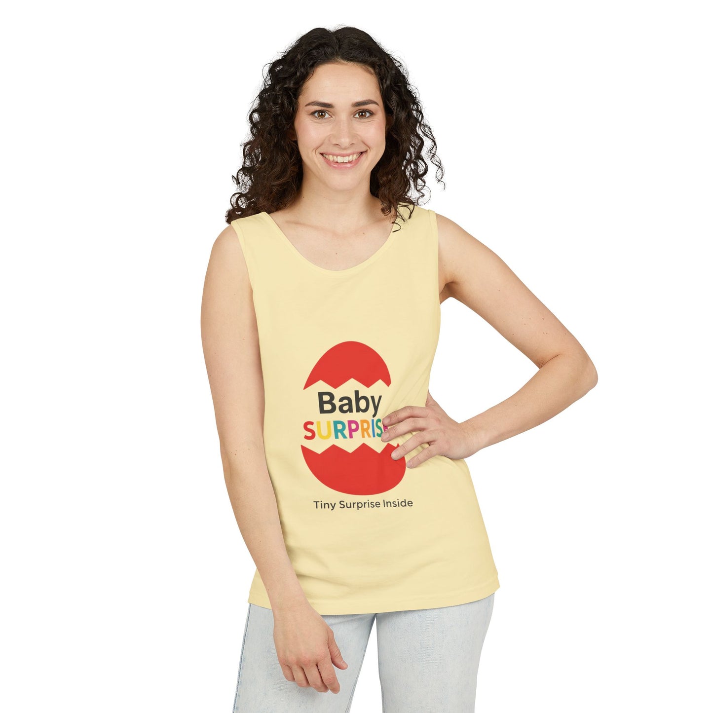 Baby Surprise Maternity Tank Top, Pregnancy Announcement Tank, Mom To Be Gift, Expecting Baby Reveal Top, Baby Shower Gift,Gender Reveal Tee