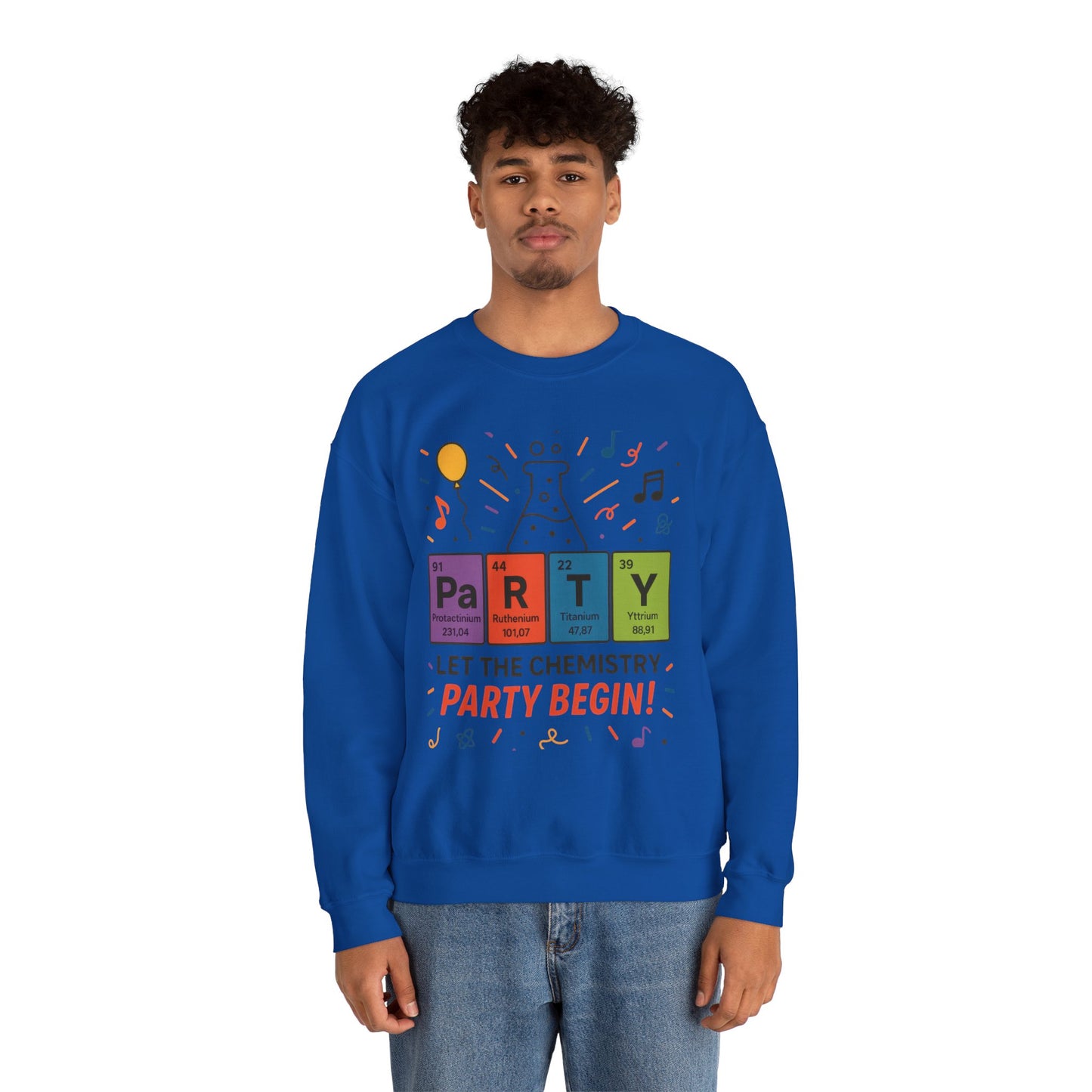 Party Chemistry Crewneck Sweatshirt, Chemistry Sweatshirt, Science Gift, Cute Crew Neck, Birthday Sweatshirt, Unisex Pullover