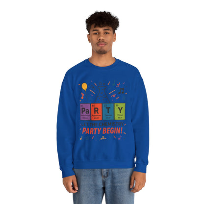 Party Chemistry Crewneck Sweatshirt, Chemistry Sweatshirt, Science Gift, Cute Crew Neck, Birthday Sweatshirt, Unisex Pullover