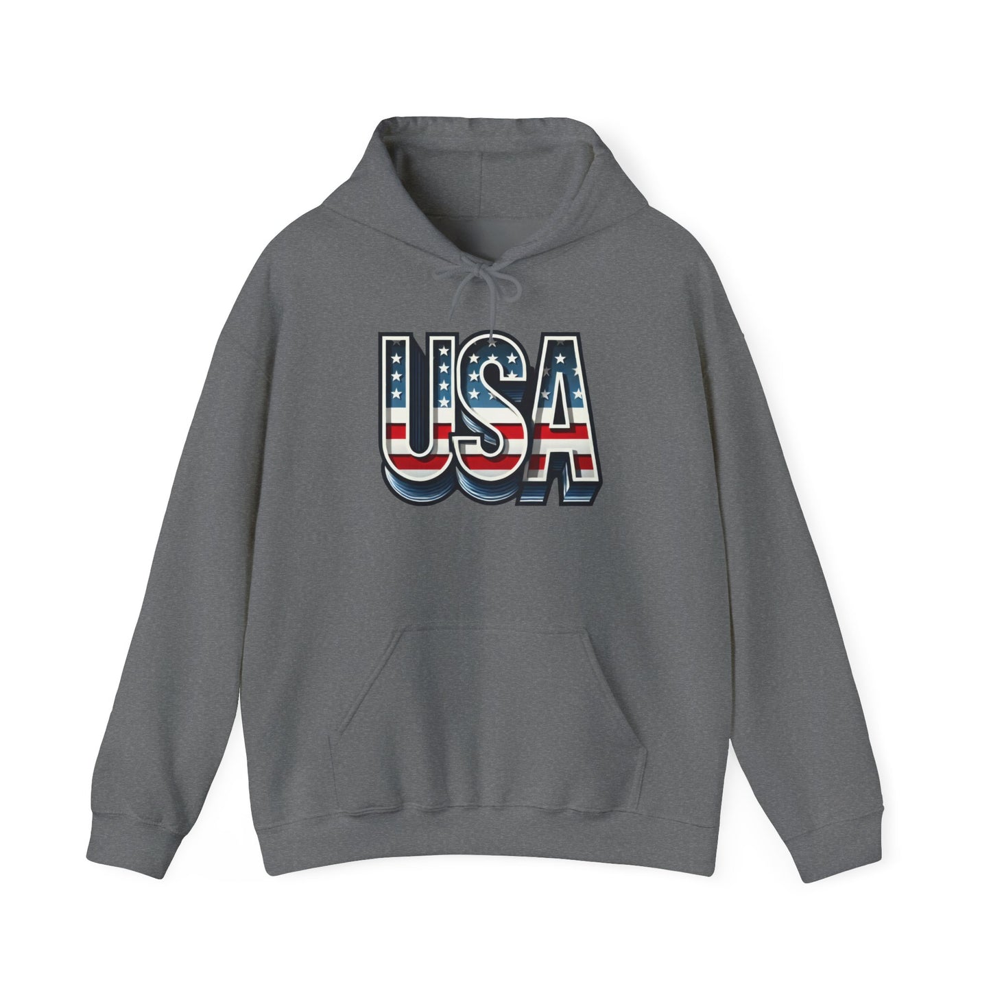 USA Flag Unisex Hoodie, Patriotic Sweatshirt, Independence Day Gift, American Pride Apparel, Casual Layering