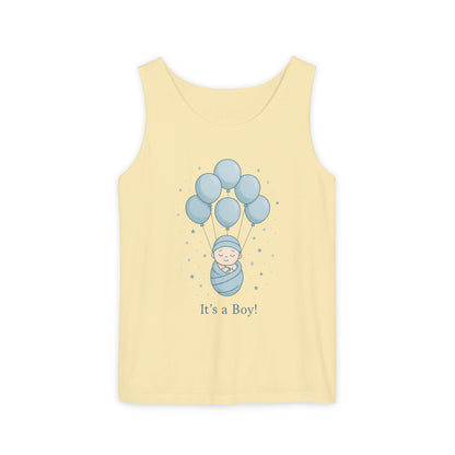 Its a Boy Maternity Tank Top, Baby Boy Pregnancy Announcement Tank, Gender Reveal Mom To Be Gift, Expecting Baby Shower Top