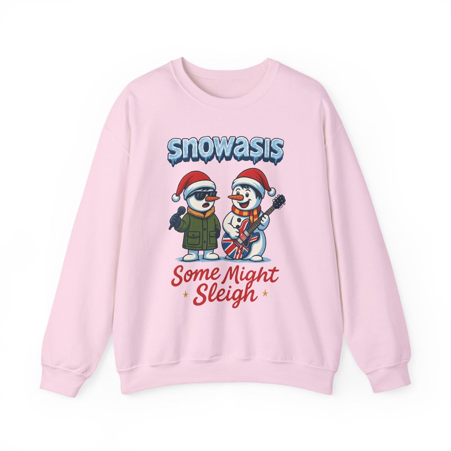 Snowasis Some Might Sleigh Women's Christmas Sweatshirt, Funny Retro Holiday Jumper