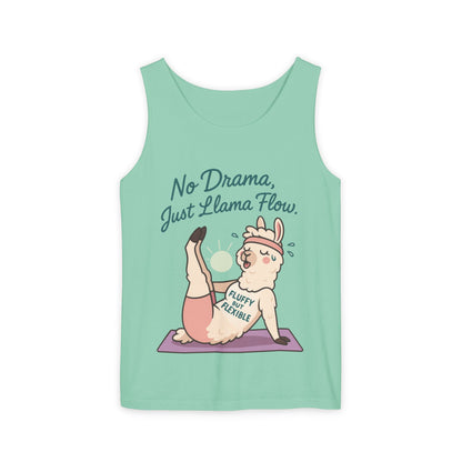 Llama Yoga Tank Top, Funny Yoga Llama Tank for Women, Gift for Yogis, Fun Yoga T-Shirt for Animal Lovers, Funny Workout Top, Summer Wear