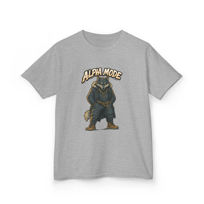 Alpha Mode Teen Wolf Shirt, Cool Youth Graphic Tee, Hip Hop Savage Wolf Tee, Graphic Kids Tee, Alpha Teen Streetwear, Wolf Gift for Teens