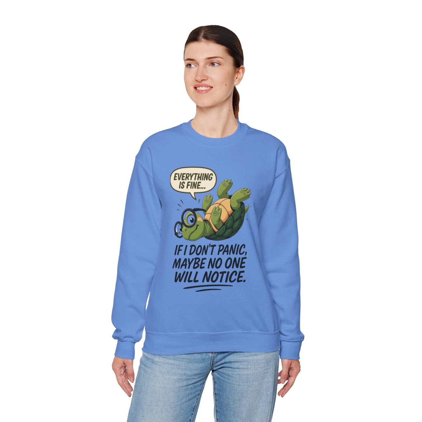 Casual Humor Unisex Sweatshirt, Perfect Gift for Anxiety Relief, Social Anxiety Joke, Quirky Graphic Sweatshirt, Introvert Humor Gift