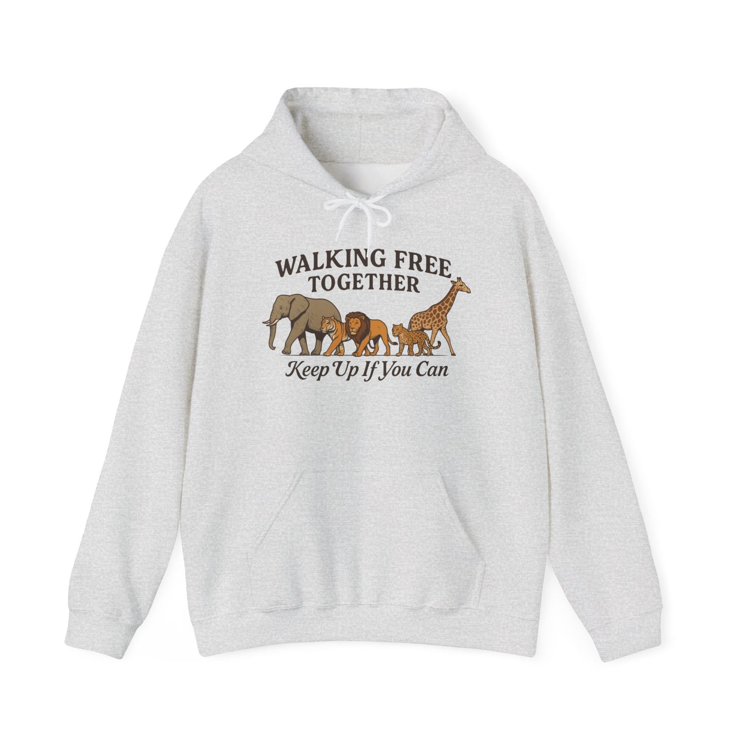 Spirit of the Wild Lion Mens Hoodie - Vacation Mode Funny Jungle King Graphic Pullover for Men, Wildlife Lovers Gift, Cozy Nature Hoodie