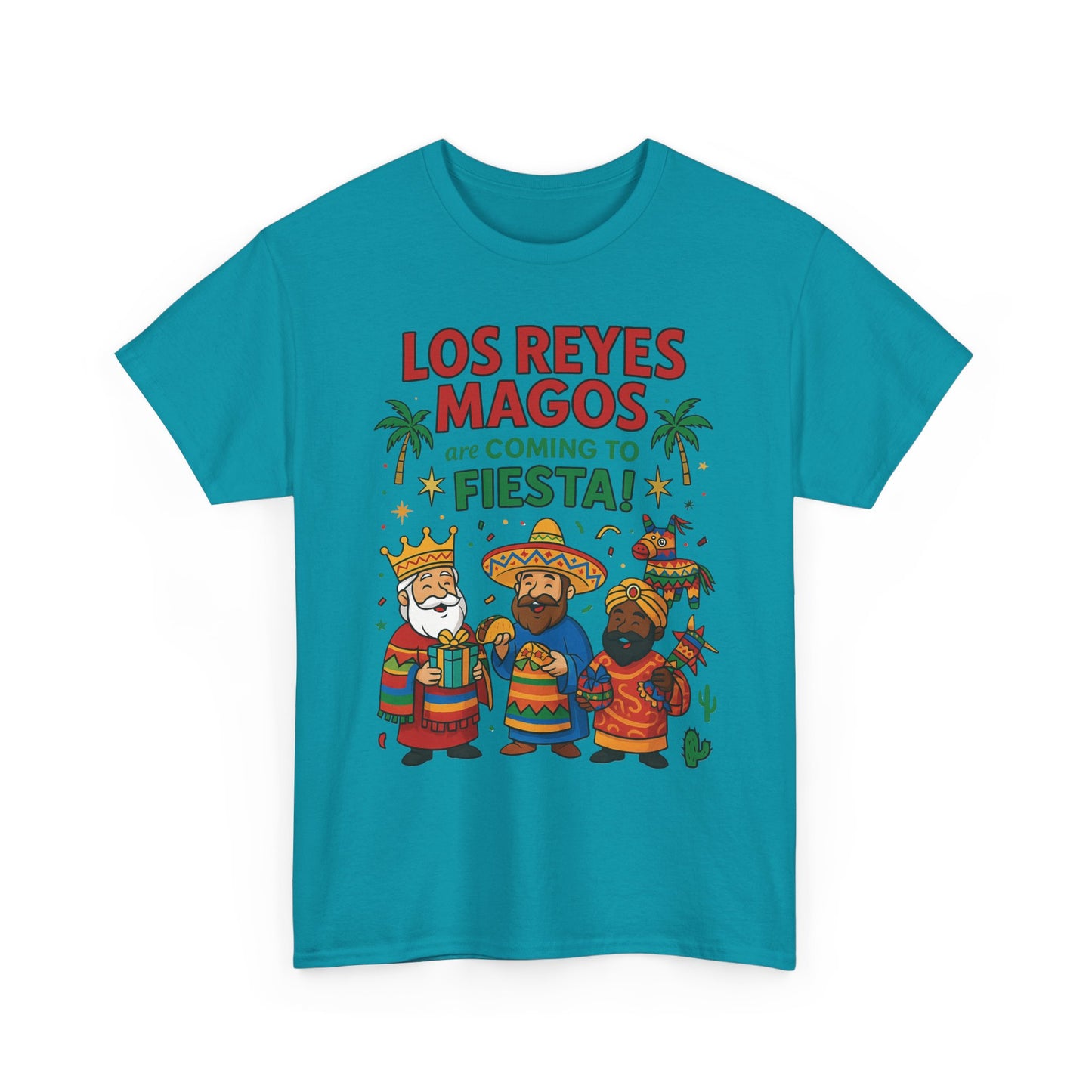 Los Reyes Magos Are Coming to Fiesta!, Funny Three Kings Day Shirt, Día de los Reyes Magos T-Shirt for Christmas Fiesta Lovers