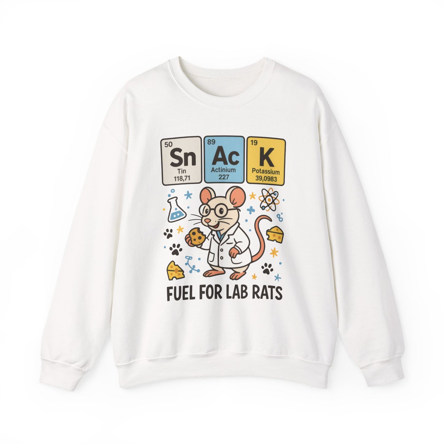 Lab Rat Science Sweatshirt, Science Crewneck, Funny Gift for Teachers, Chemistry Sweatshirt, Cute Lab Rat Design, Perfect for Birthdays
