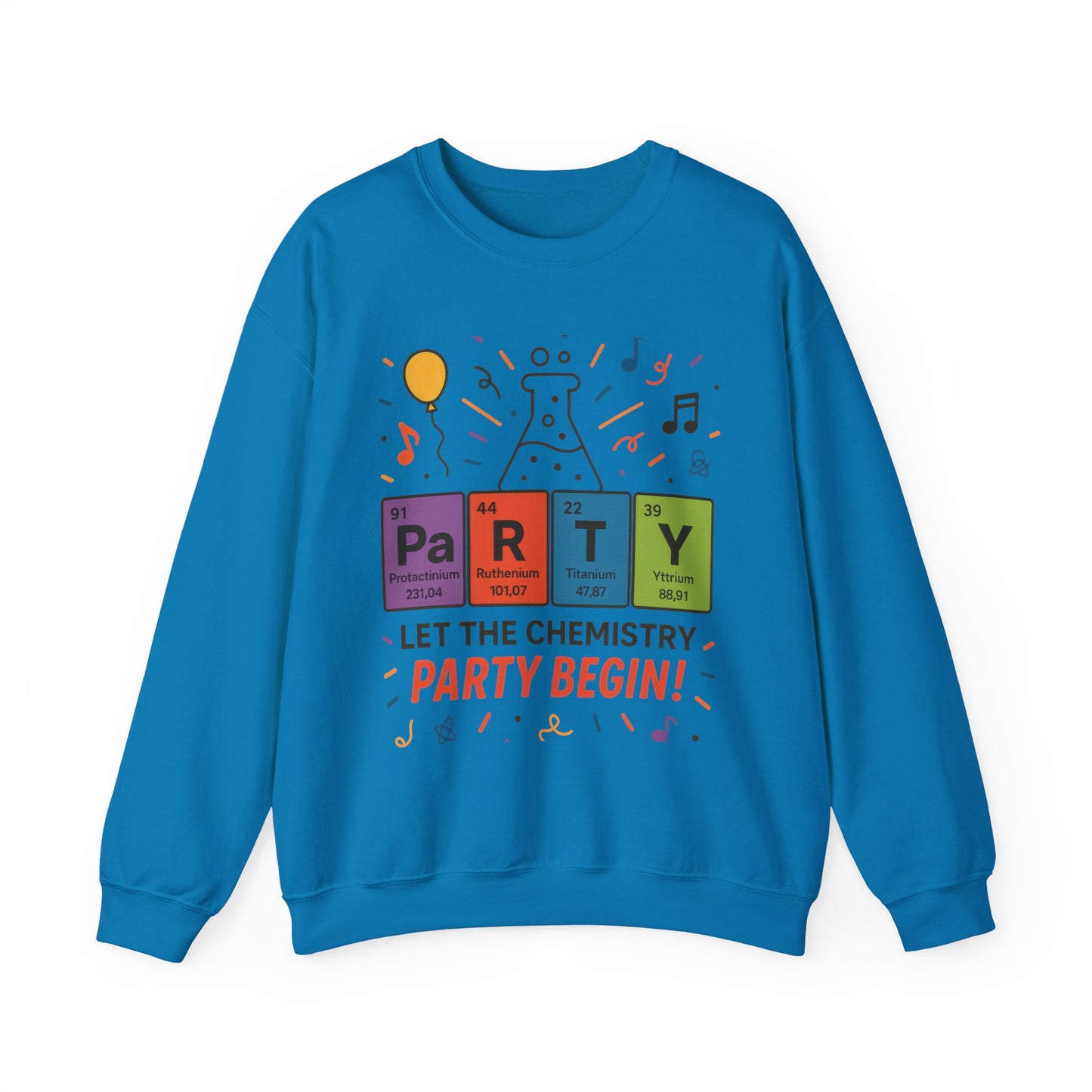 Party Chemistry Crewneck Sweatshirt, Chemistry Sweatshirt, Science Gift, Cute Crew Neck, Birthday Sweatshirt, Unisex Pullover