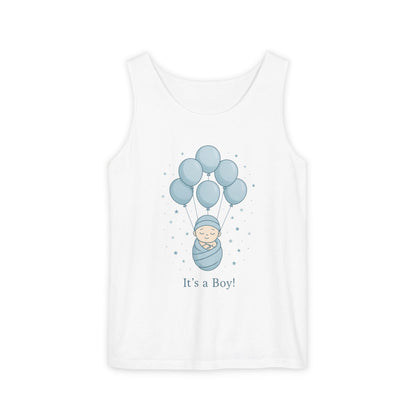 Its a Boy Maternity Tank Top, Baby Boy Pregnancy Announcement Tank, Gender Reveal Mom To Be Gift, Expecting Baby Shower Top