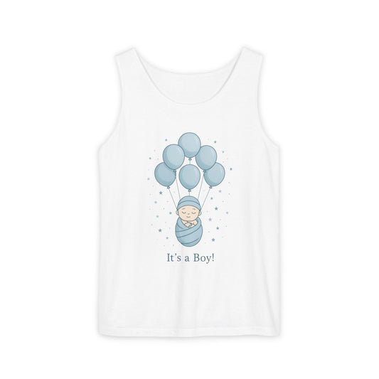 Its a Boy Maternity Tank Top, Baby Boy Pregnancy Announcement Tank, Gender Reveal Mom To Be Gift, Expecting Baby Shower Top