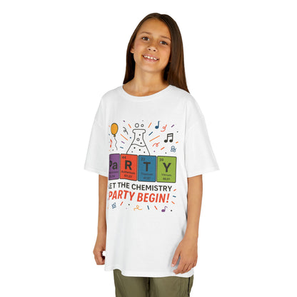 Kids' Chemistry Party T-Shirt, Periodic Table Tee, Funny Science Shirt for Boys & Girls, Science Tee, Unique Educational Apparel