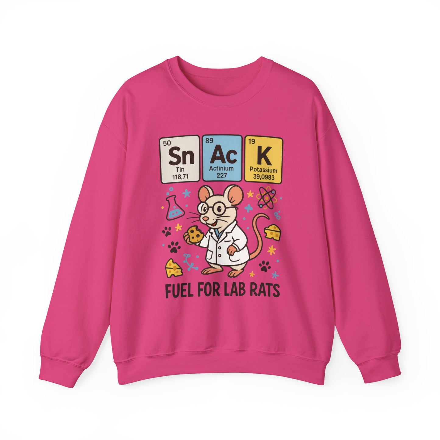 Lab Rat Science Sweatshirt, Science Crewneck, Funny Gift for Teachers, Chemistry Sweatshirt, Cute Lab Rat Design, Perfect for Birthdays