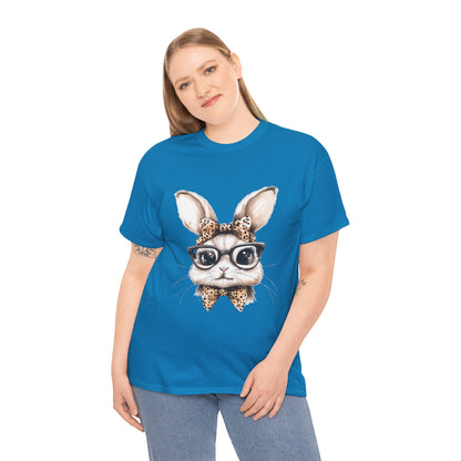 Cool Bunny Sunglasses Tee, Cute Rabbit Shirt, Animal Lover Gift, Spring Fashion, Unisex Graphic T-Shirt