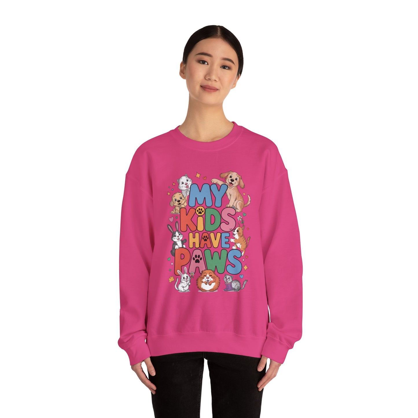 My Kids Have Paws Sweatshirt, Pet Lover Gift, Cute Animal Shirt, Cute Pet Mom Tee, Animal Parent T-Shirt, Gift for Animal Lovers