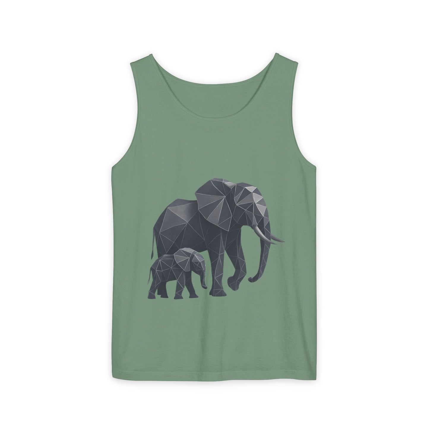 Elephant Family Unisex Tank Top, Animal Lover Gift, Casual Wear, Summer Essentials, Eco-Friendly Apparel, Wildlife Shirt