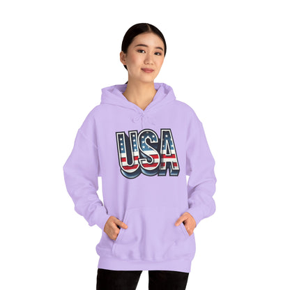 USA Flag Unisex Hoodie, Patriotic Sweatshirt, Independence Day Gift, American Pride Apparel, Casual Layering