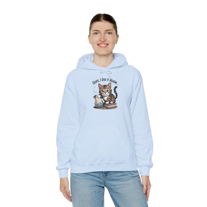 Cat Lover's Hoodie: Oops, I Did It Again, Funny Sweatshirt, Gifts for Animal Lovers, Cozy Hooded Sweatshirt, Pet Owner Apparel, Cute [...]