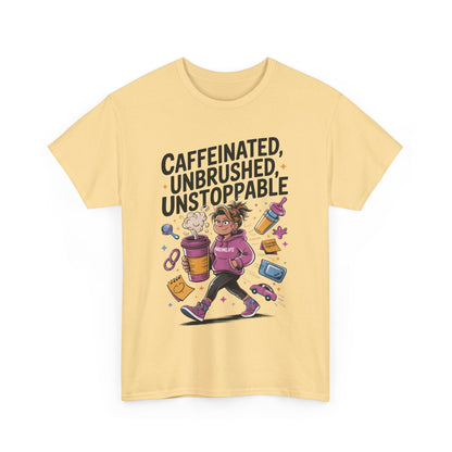 Funny Mom Life Graphic Shirt, Mother's Day Gift, Cotton Tee for Tired but Fierce Mothers, Coffee and Mom T-Shirt, mom life shirt