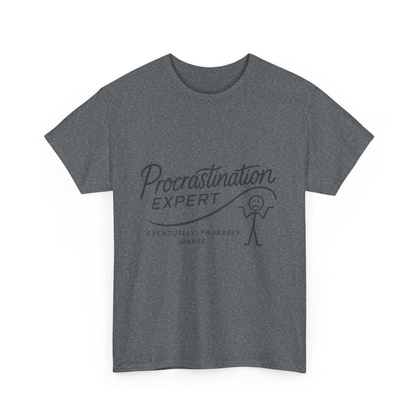 Procrastination Expert Men's Tee, Funny Shirt for Slackers, Gift for Students, Men's Comfortable Casual Wear, Laughs for Every Occasion