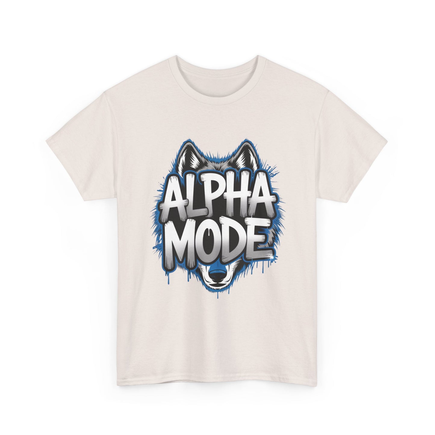 Alpha Mode Wolf Graphic Mens T-Shirt Streetwear, Alpha Tee, Wolf Tee, Street Tee, Wolf Art