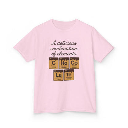 Funny Chocolate Science Young Girl T-Shirt, Choco-LaTe Element Shirt, Sweet Science Gift, Children's Gift, Birthday Party