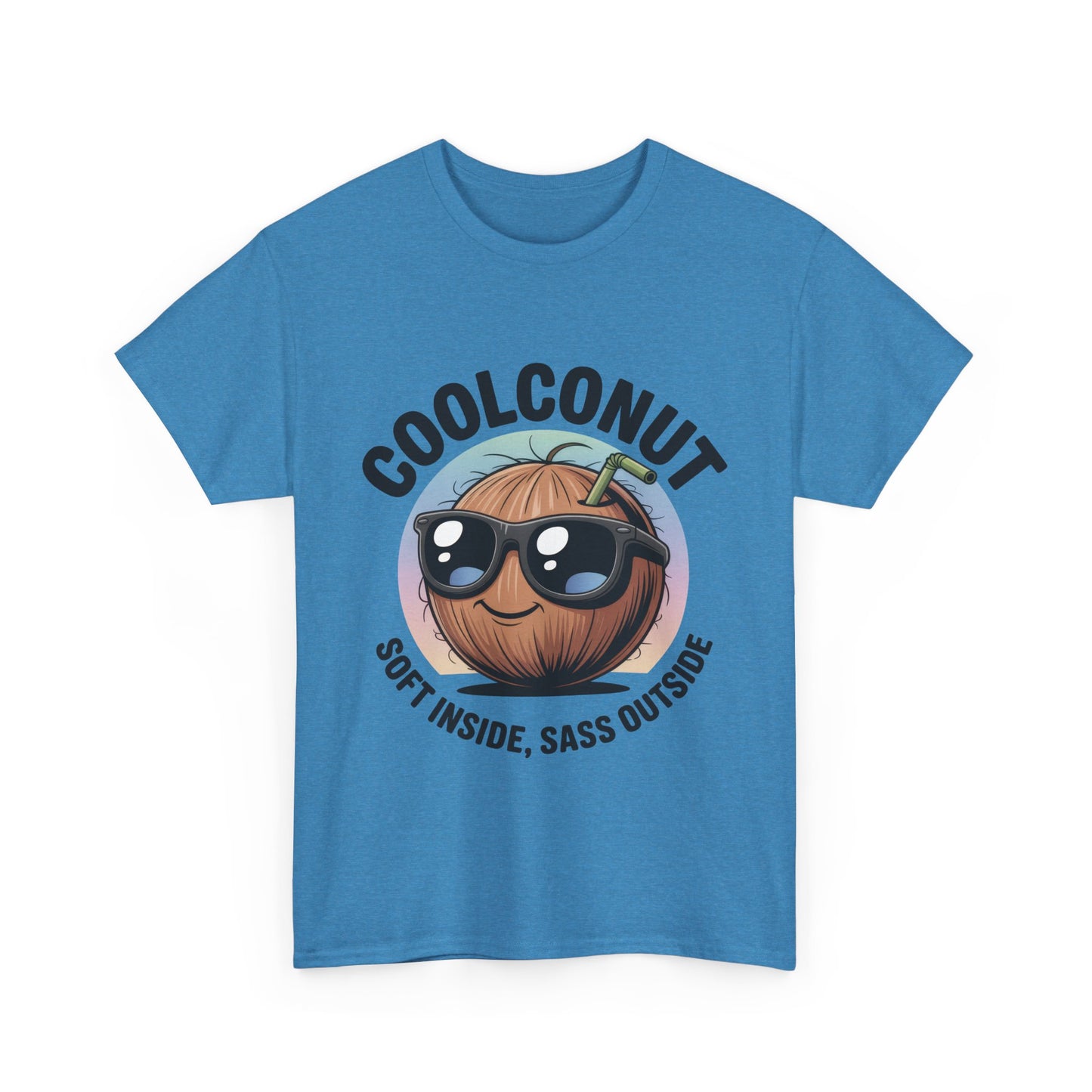 Coolconut Graphic Men's Tee, Soft Inside Sass Outside, Men's T-Shirt for Beach Lovers, Men's Fun Gift, Summer Vibes, Humor Apparel