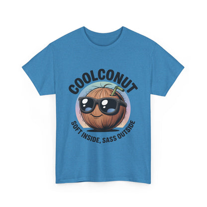 Coolconut Graphic Men's Tee, Soft Inside Sass Outside, Men's T-Shirt for Beach Lovers, Men's Fun Gift, Summer Vibes, Humor Apparel
