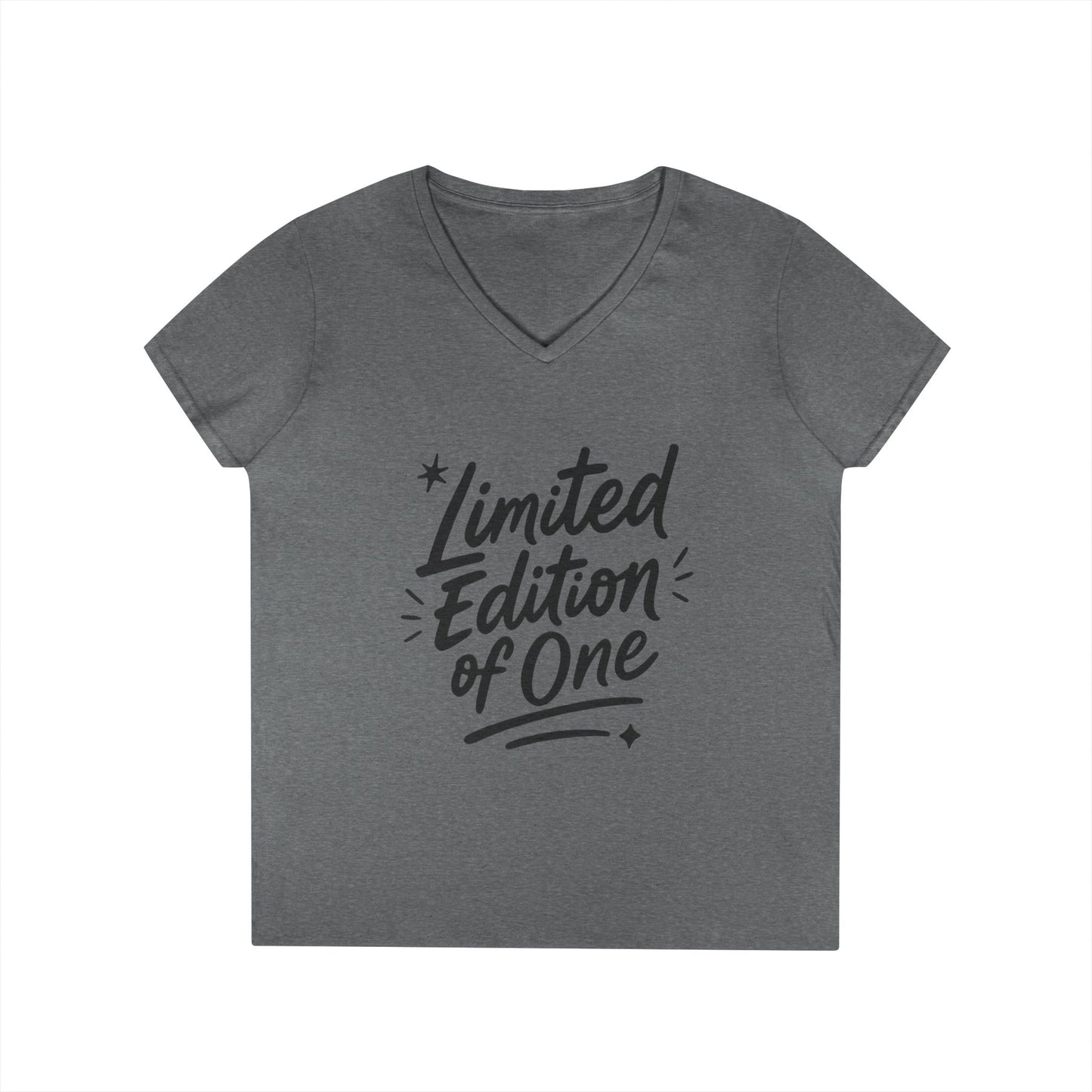Limited Edition Ladies' V-Neck T-Shirt, Unique Gift for Her, Casual, Self-Confidence, Self-love, Positive Message Women's T-Shirt