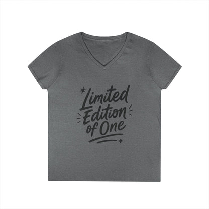 Limited Edition Ladies' V-Neck T-Shirt, Unique Gift for Her, Casual, Self-Confidence, Self-love, Positive Message Women's T-Shirt