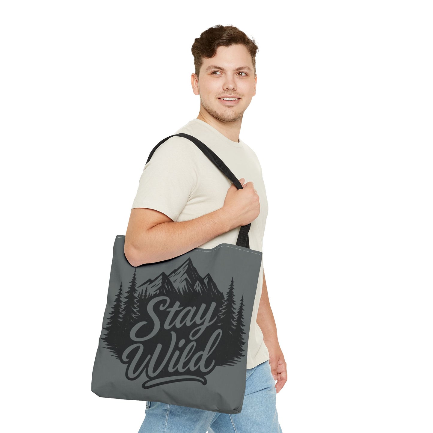 Stay Wild Tote Bag | Eco-friendly Shopping Bag, Adventure Tote, Outdoor Enthusiast Gift, Stylish Carryall, Perfect for Summer Adventures