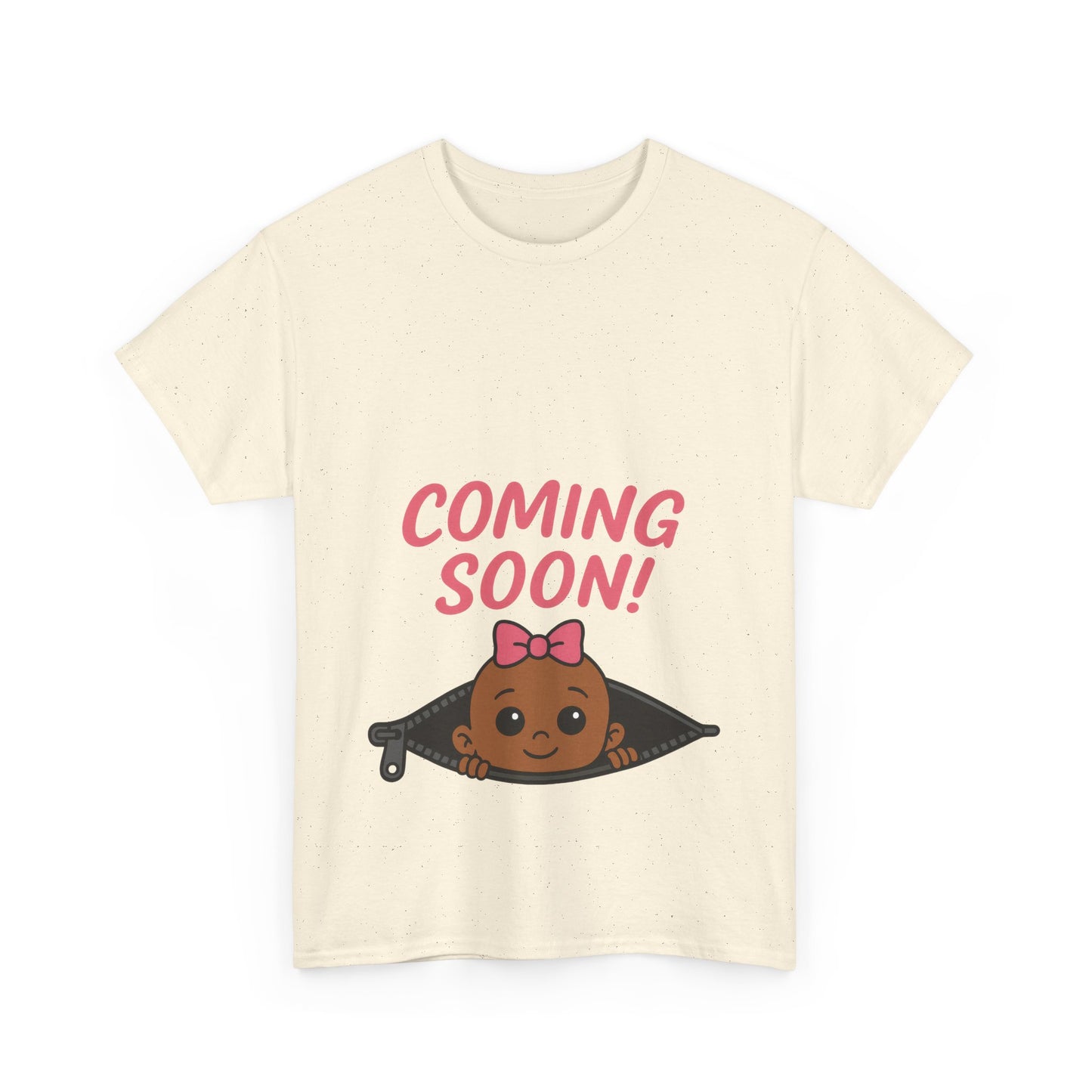 Coming Soon Maternity Tee, Cute Baby Girl Pregnancy Announcement Tee, Funny Expecting Mom Gift, Gender Reveal Tee, Baby Shower Top