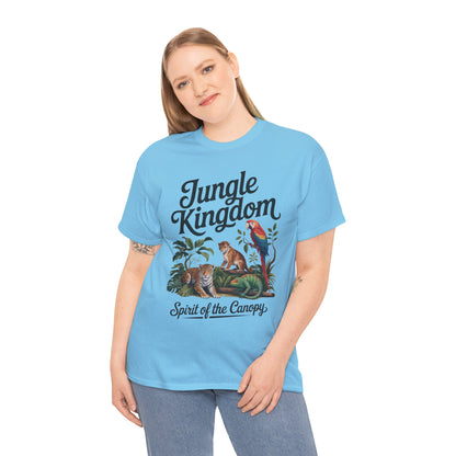 Mens Jungle Kingdom Tee - Nature Lover T-Shirt, Animal Graphic Tee, Eco-Friendly Gift, Summer Fashion, Adventure Outfit