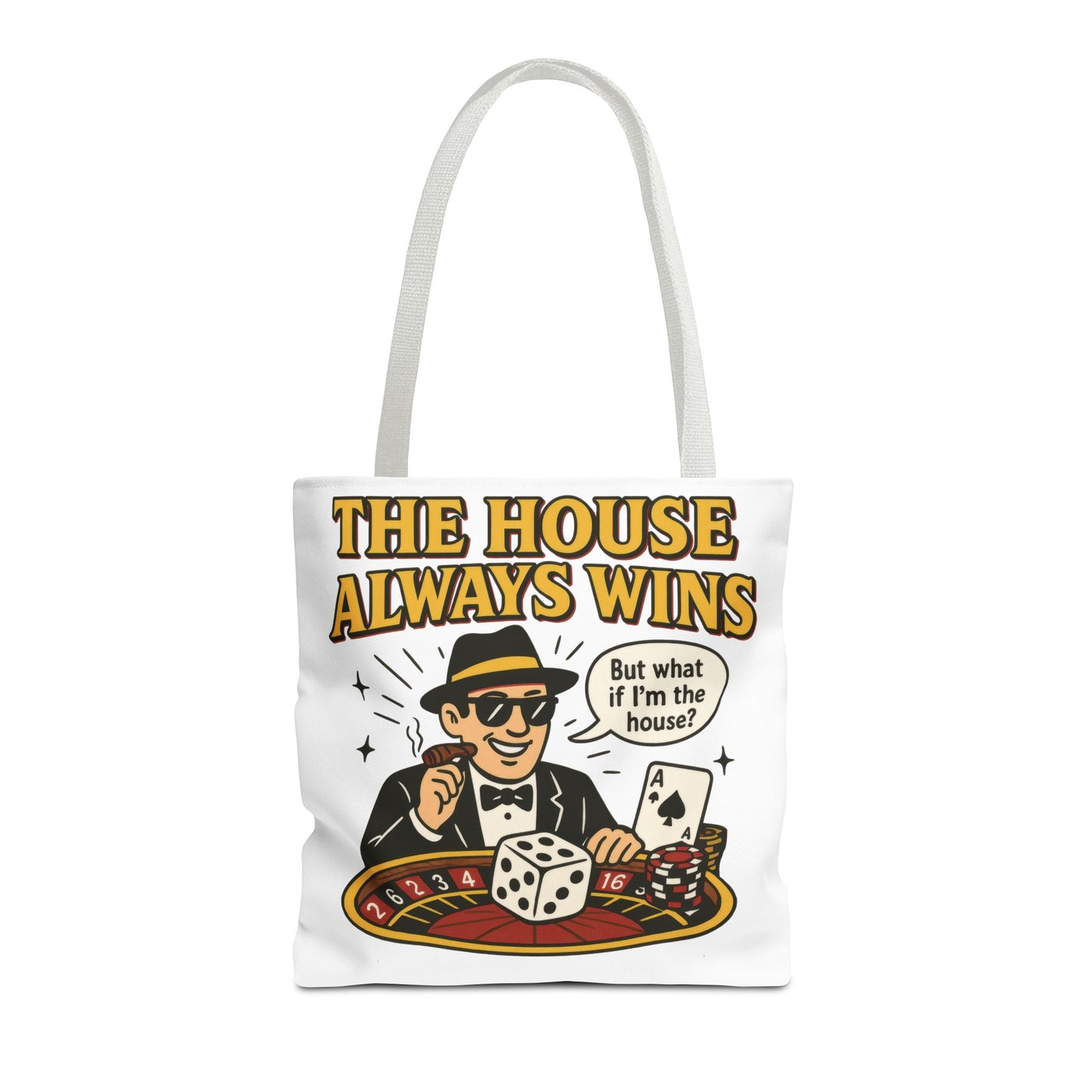 Casino Vibes Tote Bag, Fun Gift for Gamblers, Everyday Use, Travel Accessory, Stylish Shopping Bag, Unique Gambling Merch