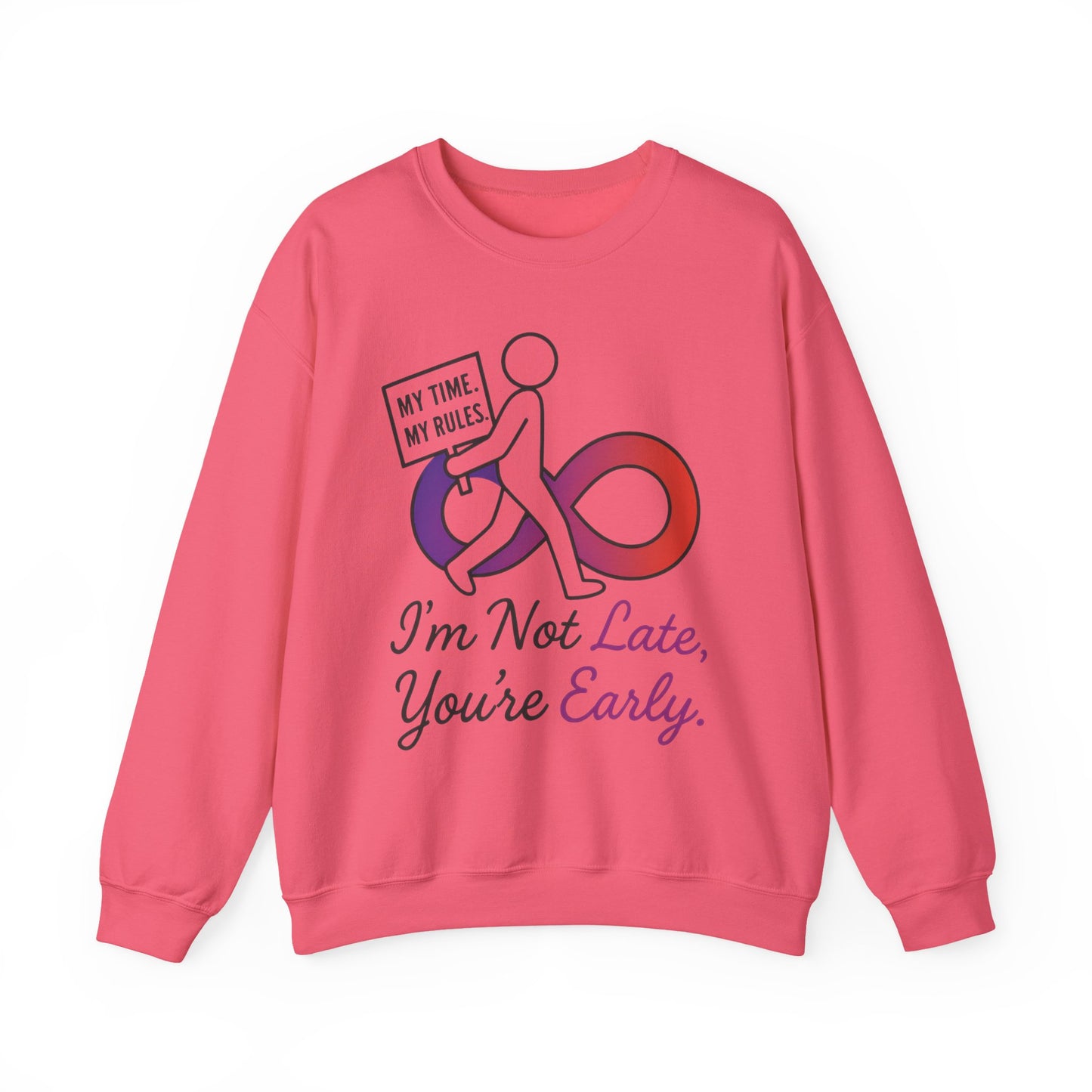 My Time, My Rules Funny Crewneck Sweatshirt, Womens Pullover, Gift for Her, Birthdays, Humor Clothing, Casual Style