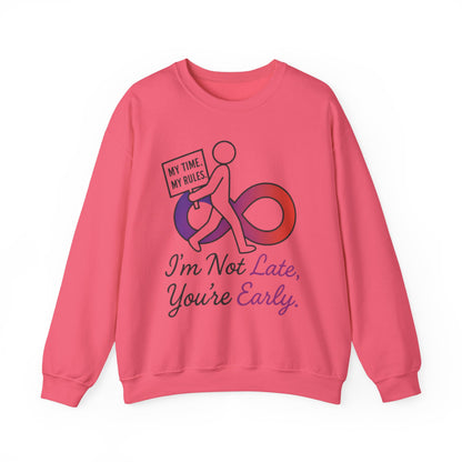 My Time, My Rules Funny Crewneck Sweatshirt, Womens Pullover, Gift for Her, Birthdays, Humor Clothing, Casual Style