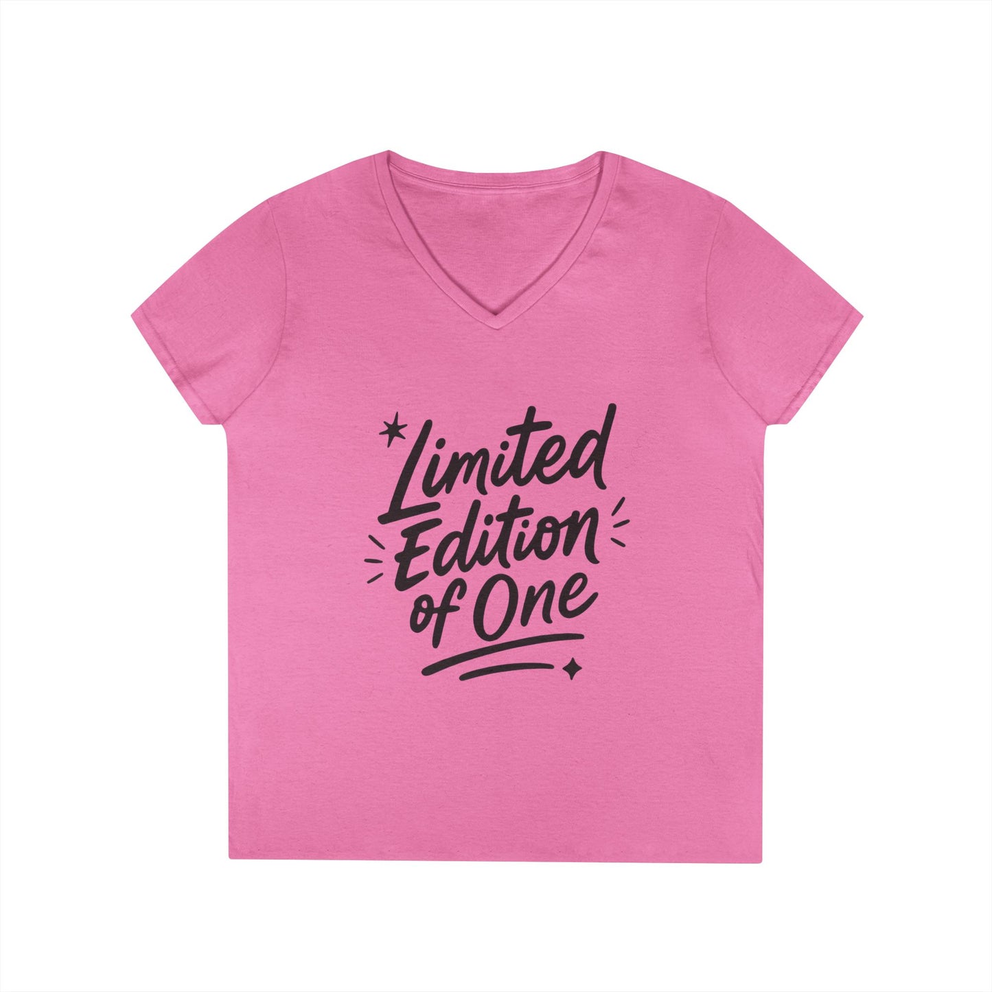 Limited Edition Ladies' V-Neck T-Shirt, Unique Gift for Her, Casual, Self-Confidence, Self-love, Positive Message Women's T-Shirt