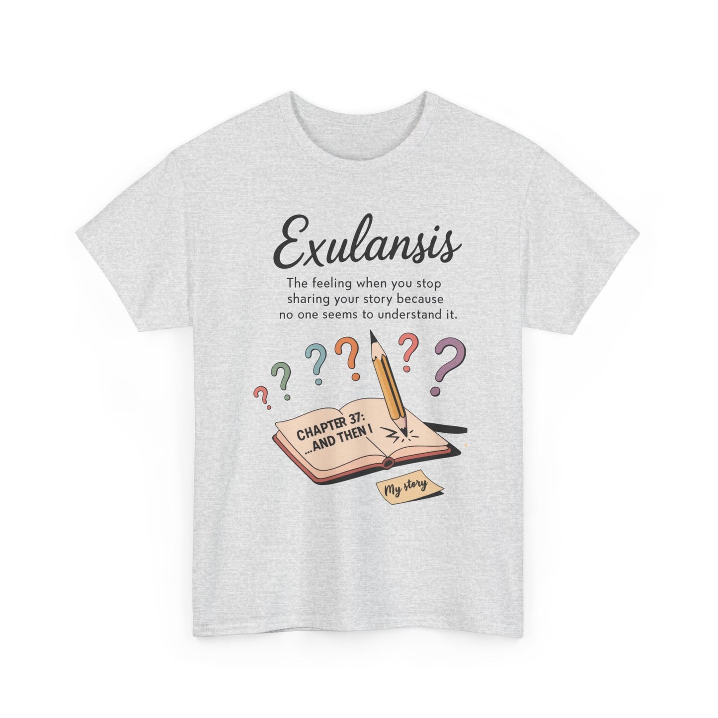 Exulansis Shirt, Emotional Aesthetic Word Tee, Deep Meaning Typography Graphic Tee, Women's Heavy Cotton Tee, deep meaning t shirt