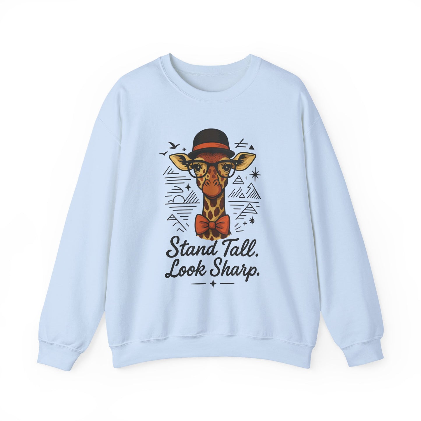 Stylish Giraffe Sweatshirt - Stand Tall, Look Sharp, Unisex Sweater for Animal Lovers, Cozy Gift, Fun Fashion for All Seasons