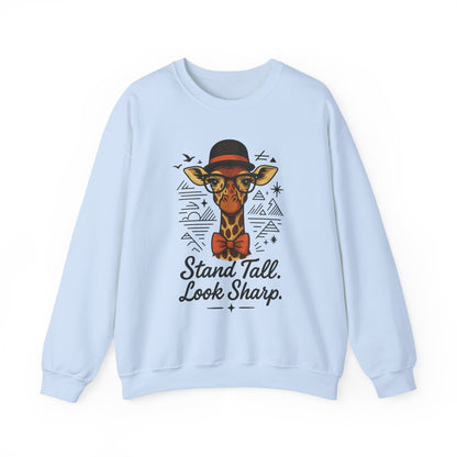 Stylish Giraffe Sweatshirt - Stand Tall, Look Sharp, Unisex Sweater for Animal Lovers, Cozy Gift, Fun Fashion for All Seasons