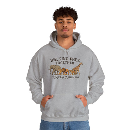 Spirit of the Wild Lion Mens Hoodie - Vacation Mode Funny Jungle King Graphic Pullover for Men, Wildlife Lovers Gift, Cozy Nature Hoodie