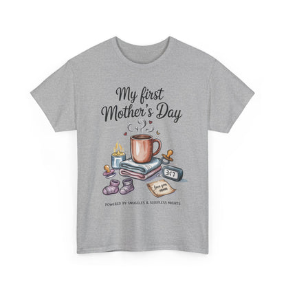My First Mother's Day Tee, Gift for New Moms, Cute Mother's Day Shirt, Snuggle-Inspired Apparel, Baby Shower Tee